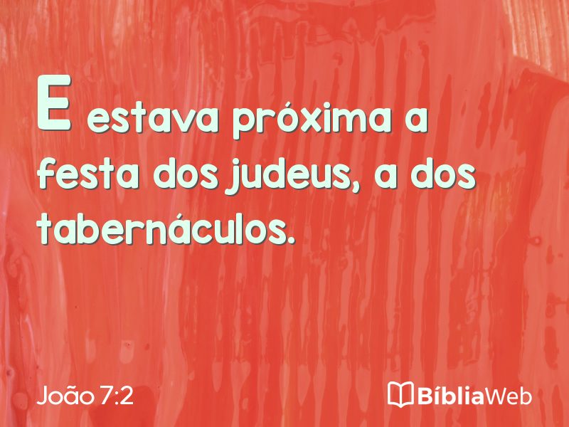 João 7:2 em imagem para compartilhar