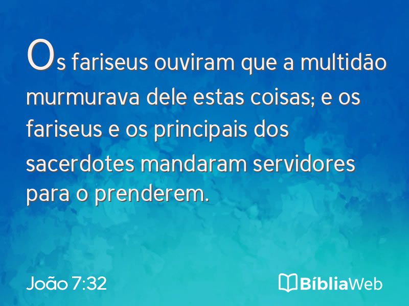 João 7:32 em imagem para compartilhar