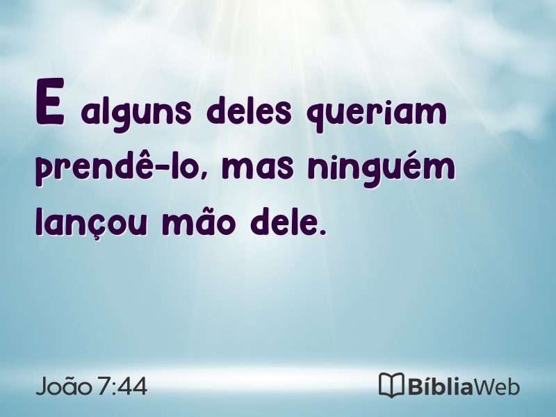 João 7:44 em imagem para compartilhar