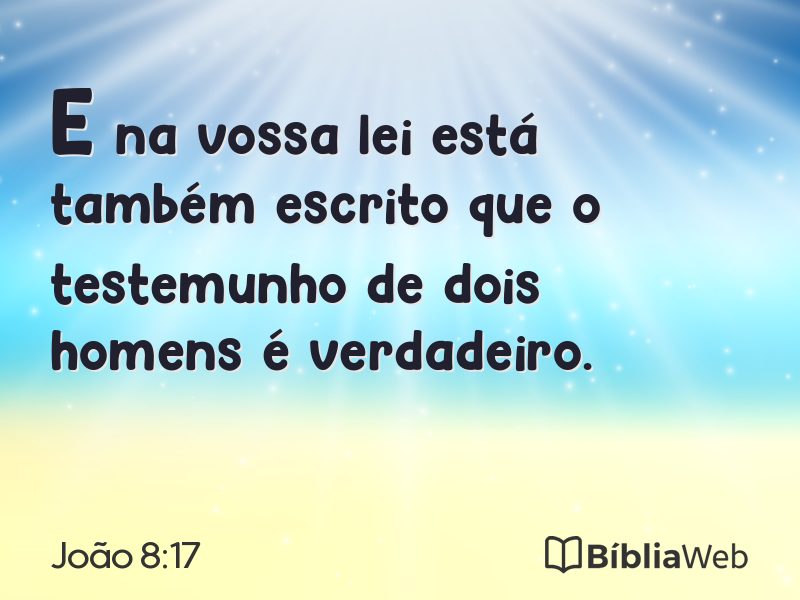 João 8:17 em imagem para compartilhar