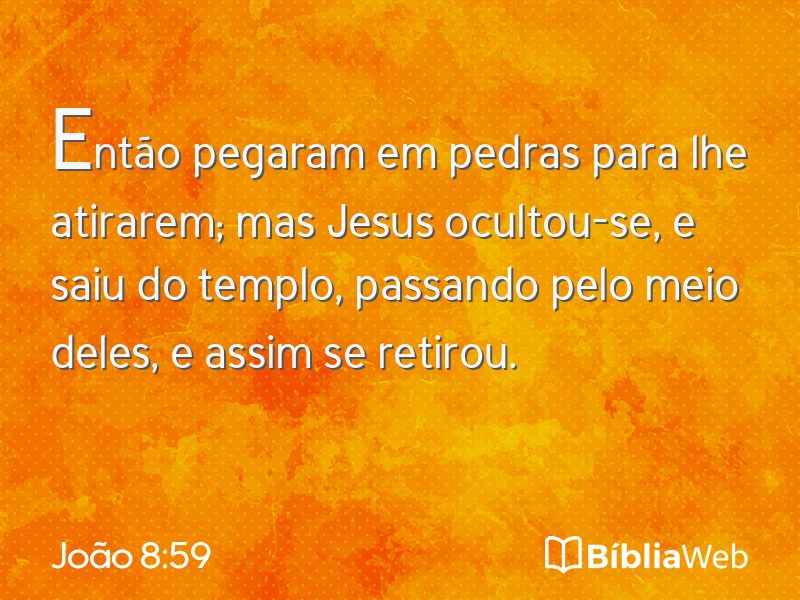 João 8:59 em imagem para compartilhar