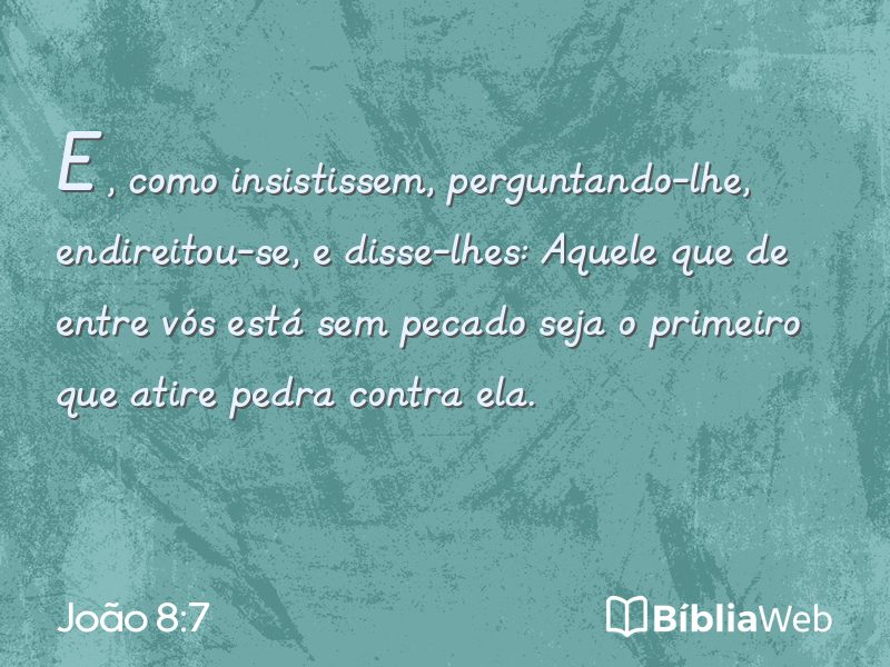 João 8:7 em imagem para compartilhar