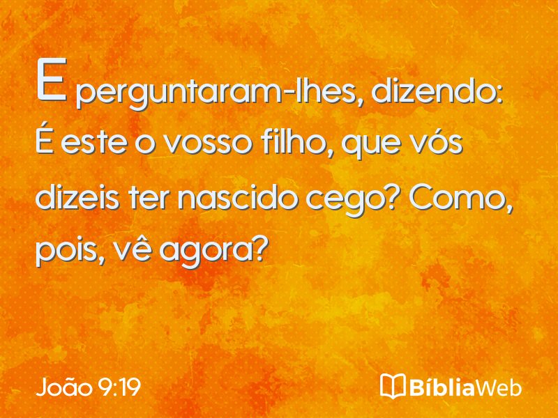 João 9:19 em imagem para compartilhar