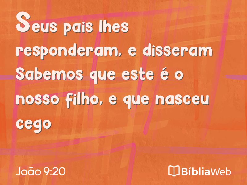 João 9:20 em imagem para compartilhar