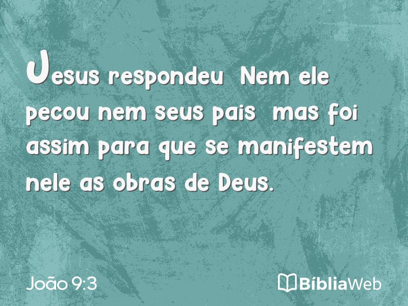 João 9:3 em imagem para compartilhar