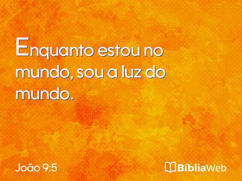 João 9:5 em imagem para compartilhar