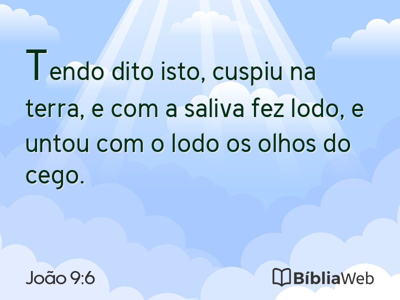 João 9:6 em imagem para compartilhar