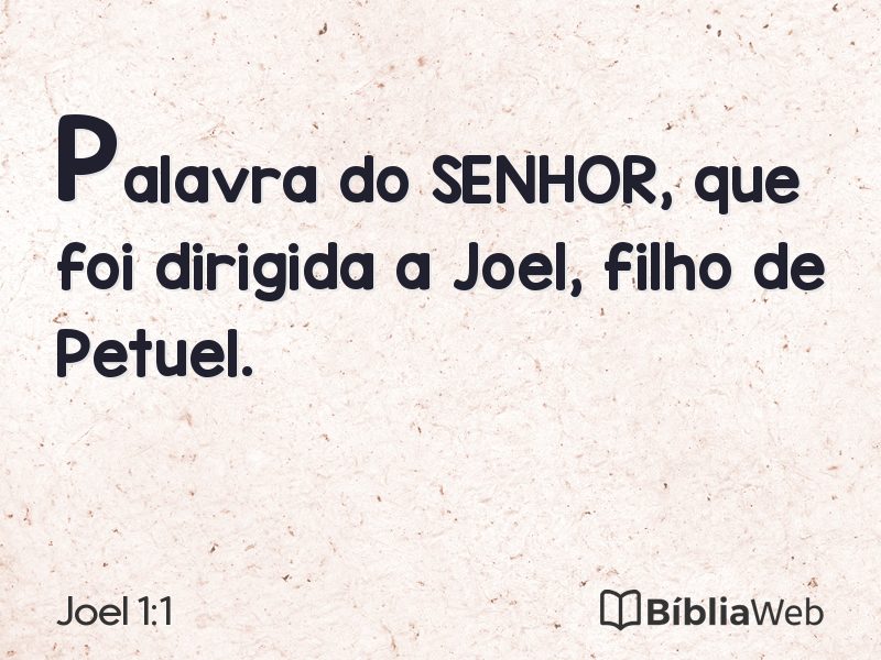 Joel 1:1 em imagem para compartilhar