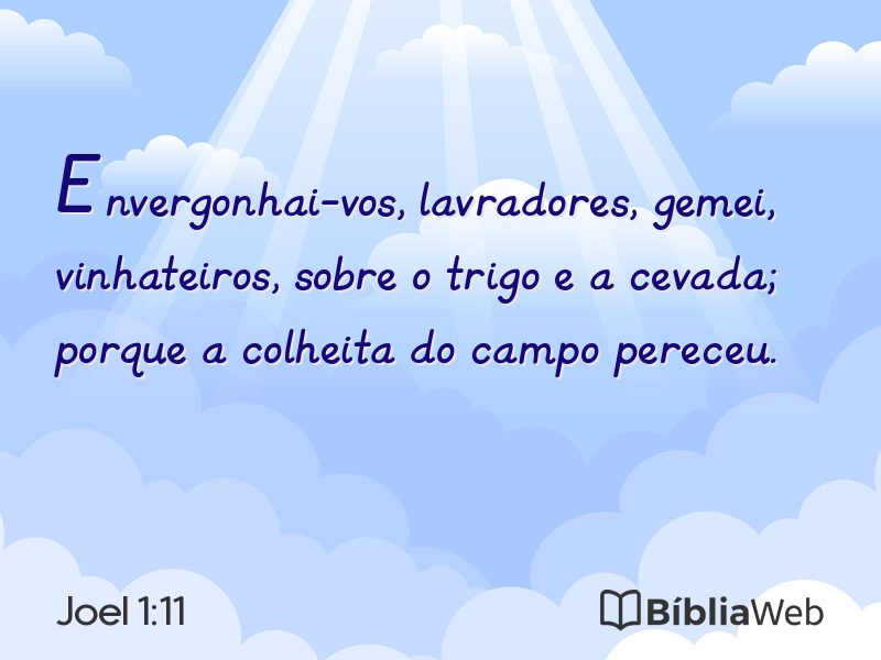 Joel 1:11 em imagem para compartilhar