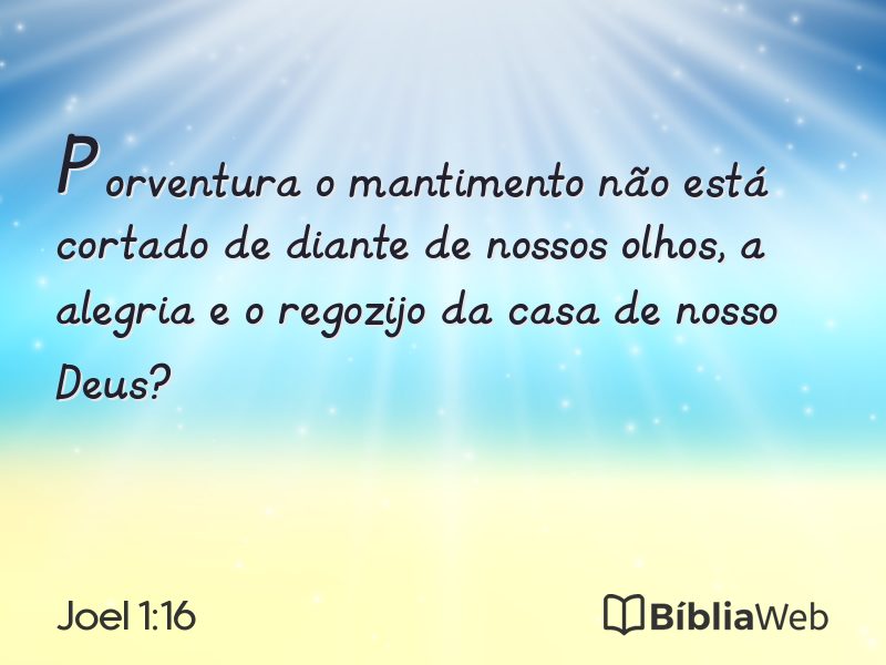 Joel 1:16 em imagem para compartilhar