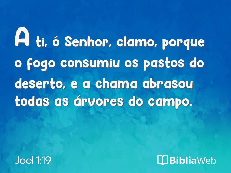 Joel 1:19 em imagem para compartilhar