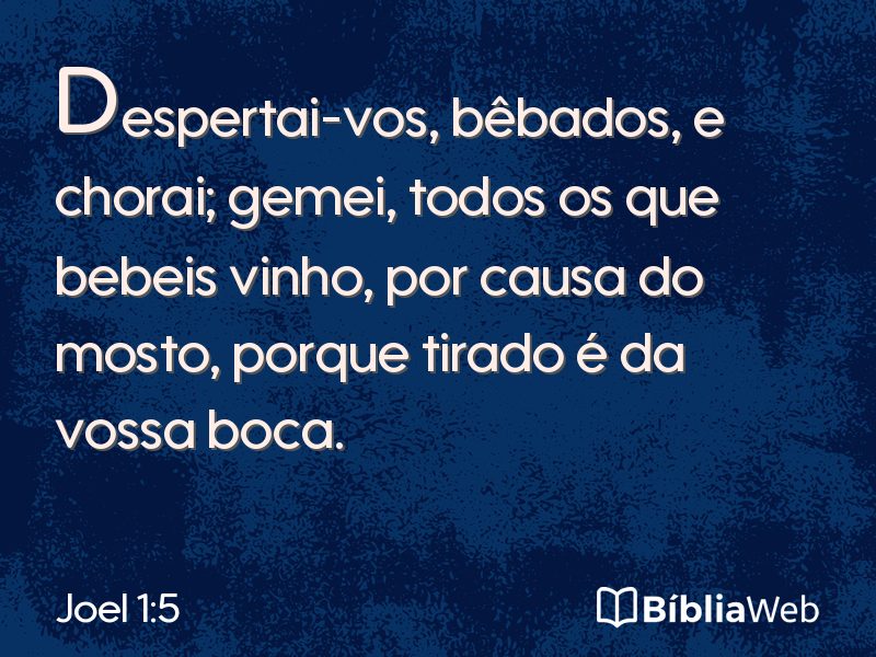 Joel 1:5 em imagem para compartilhar