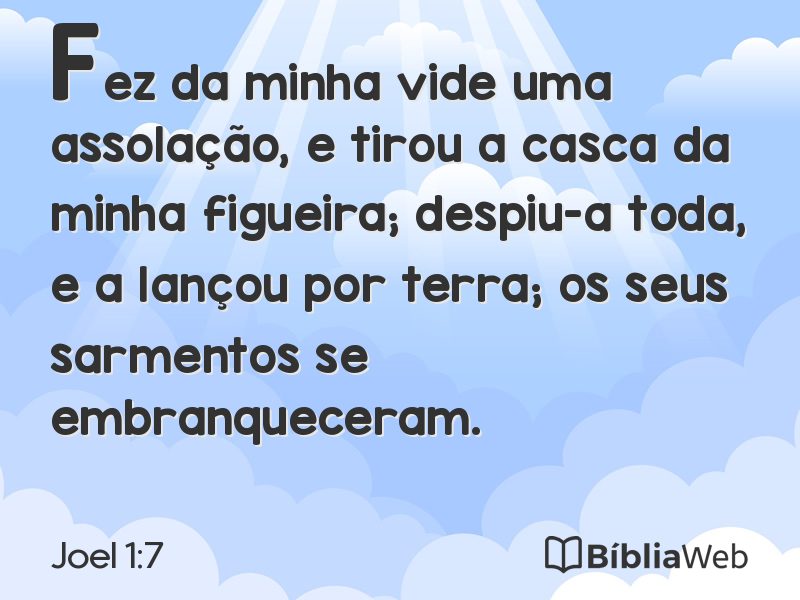 Joel 1:7 em imagem para compartilhar