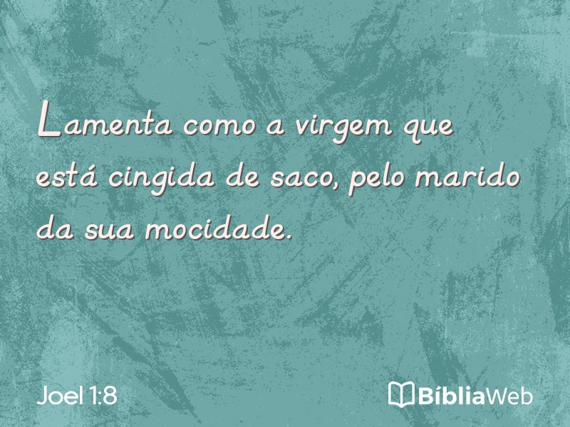Joel 1:8 em imagem para compartilhar