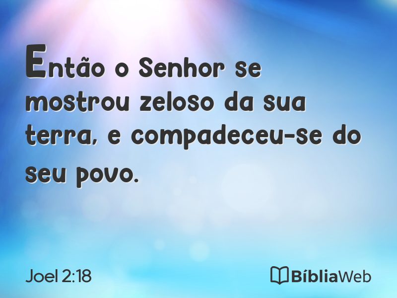 Joel 2:18 em imagem para compartilhar