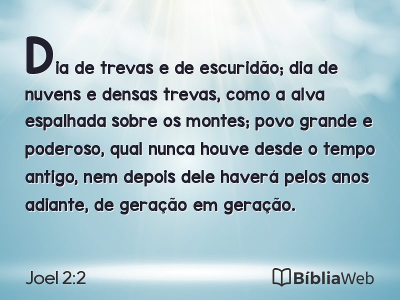 Joel 2:2 em imagem para compartilhar