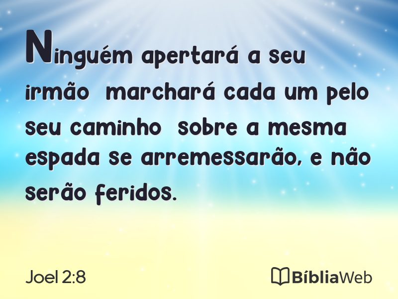 Joel 2:8 em imagem para compartilhar
