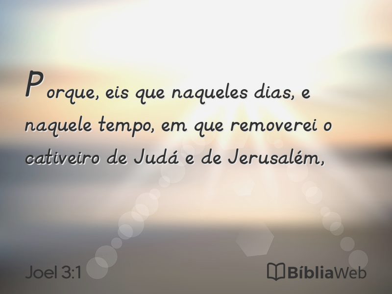 Joel 3:1 em imagem para compartilhar