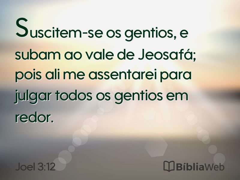 Joel 3:12 em imagem para compartilhar