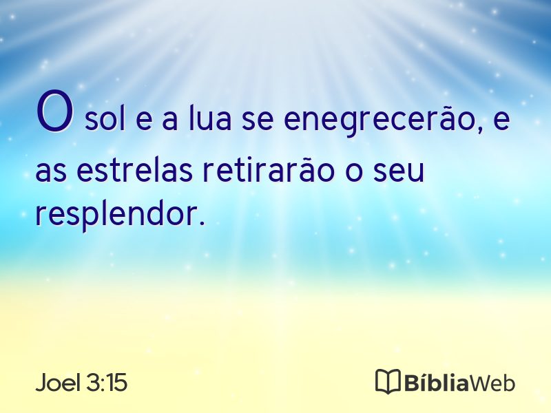 Joel 3:15 em imagem para compartilhar