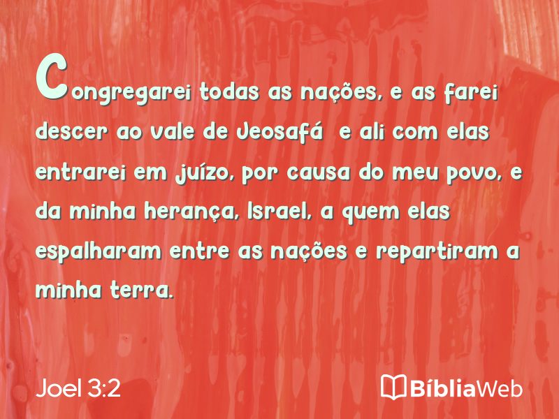 Joel 3:2 em imagem para compartilhar