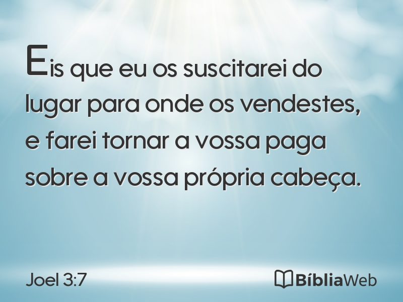 Joel 3:7 em imagem para compartilhar