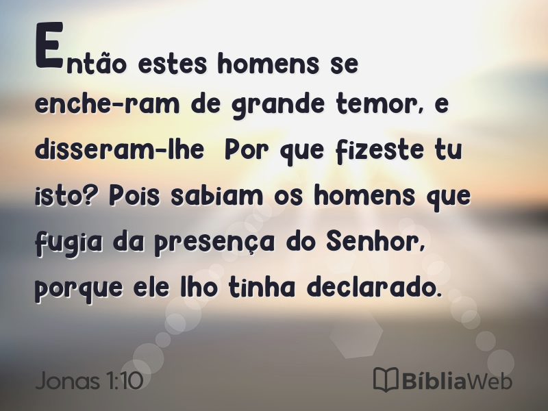 Jonas 1:10 em imagem para compartilhar
