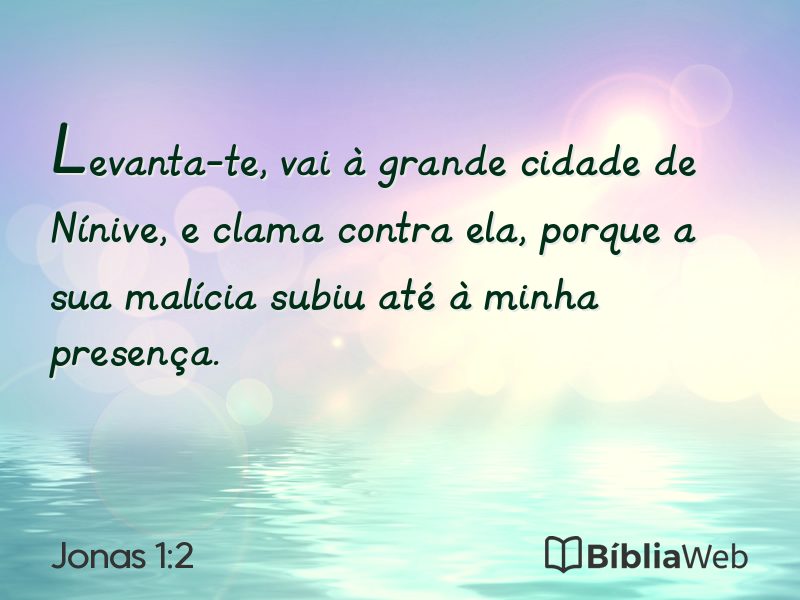 Jonas 1:2 em imagem para compartilhar