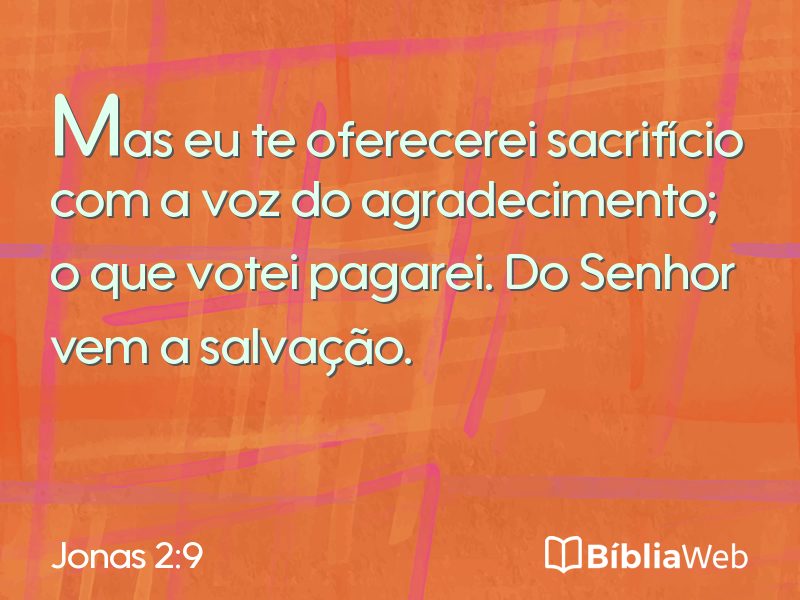 Jonas 2:9 em imagem para compartilhar