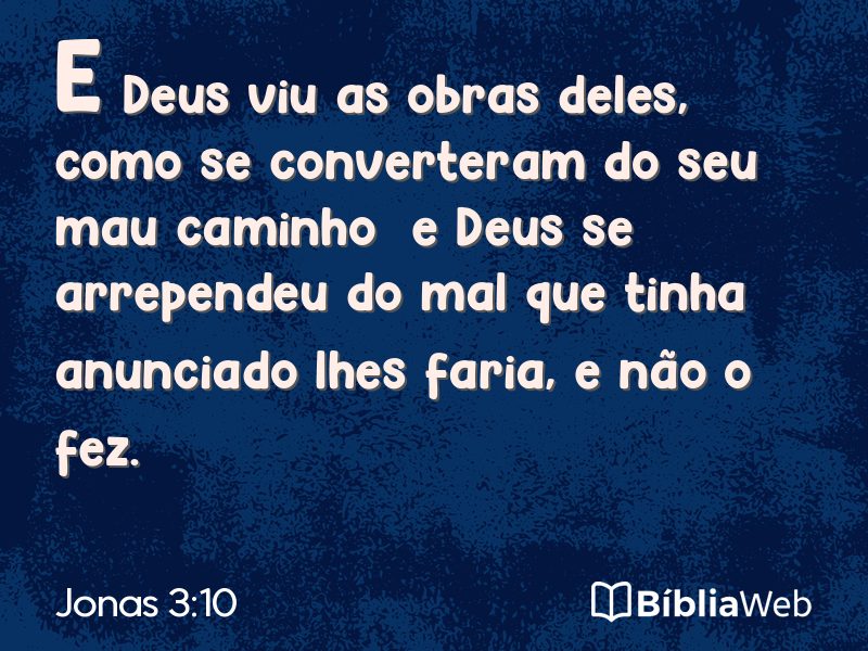Jonas 3:10 em imagem para compartilhar