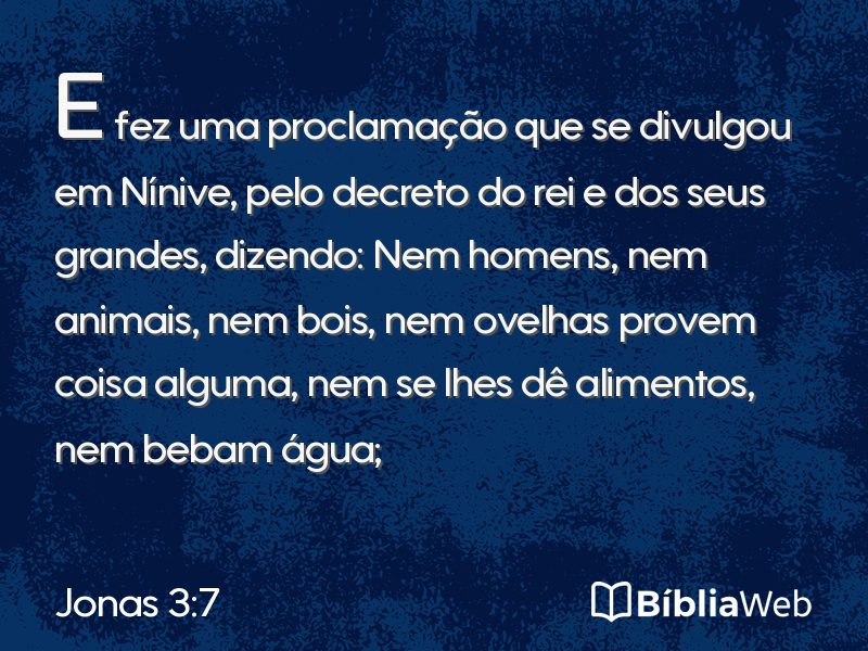 Jonas 3:7 em imagem para compartilhar