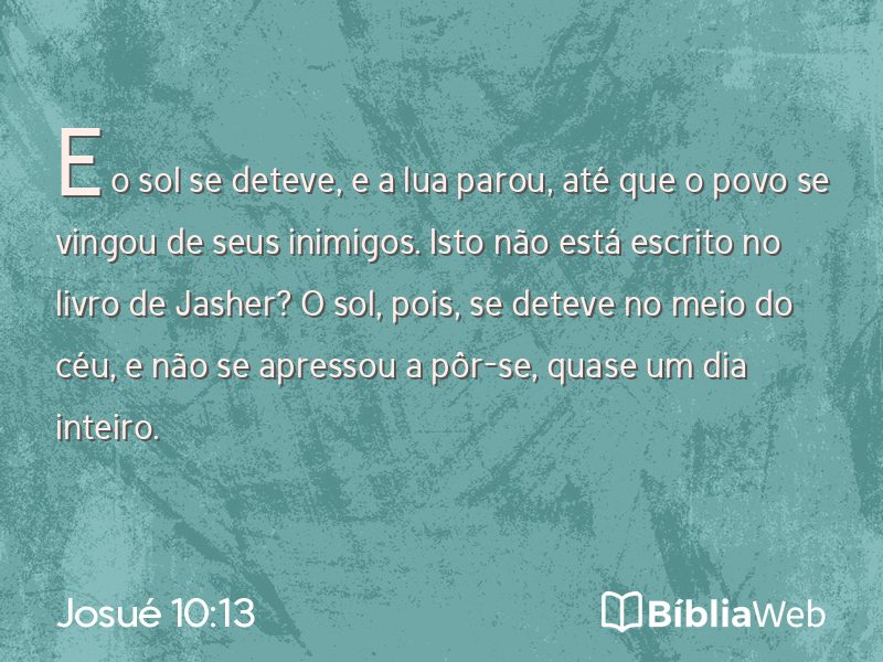 Josué 10:13 em imagem para compartilhar
