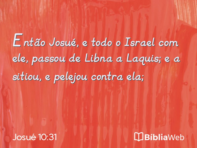 Josué 10:31 em imagem para compartilhar