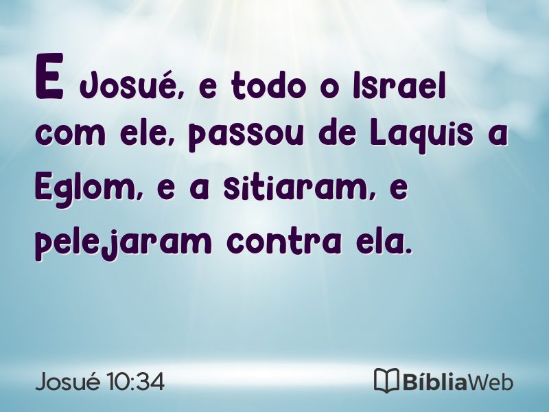 Josué 10:34 em imagem para compartilhar