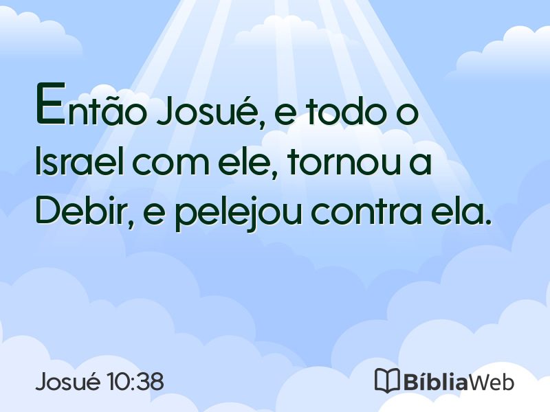 Josué 10:38 em imagem para compartilhar