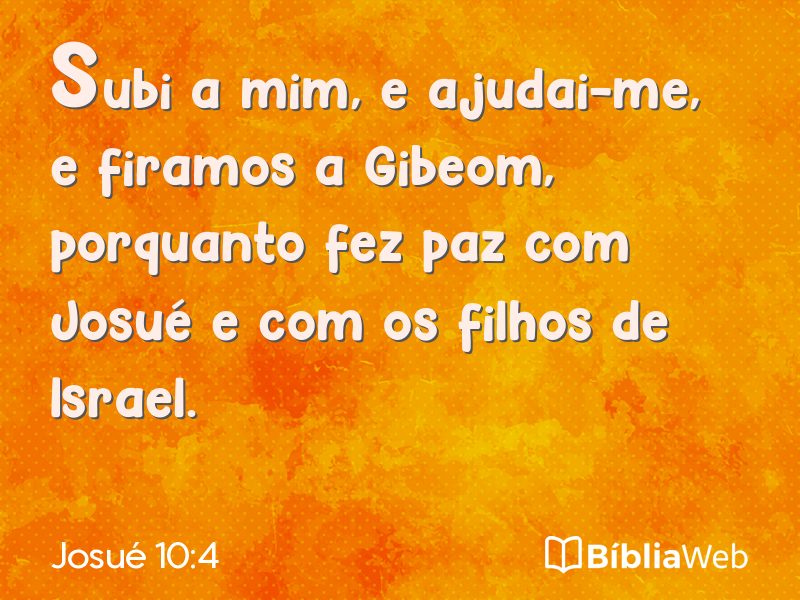 Josué 10:4 em imagem para compartilhar