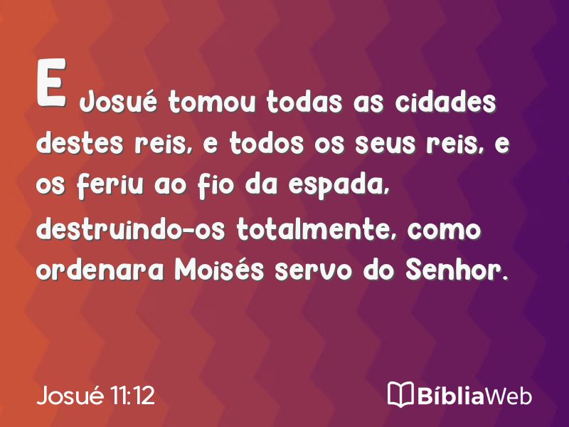 Josué 11:12 em imagem para compartilhar