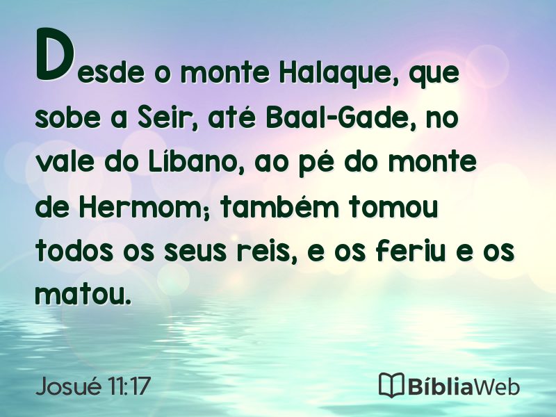 Josué 11:17 em imagem para compartilhar