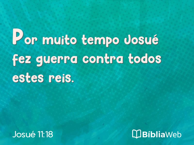 Josué 11:18 em imagem para compartilhar