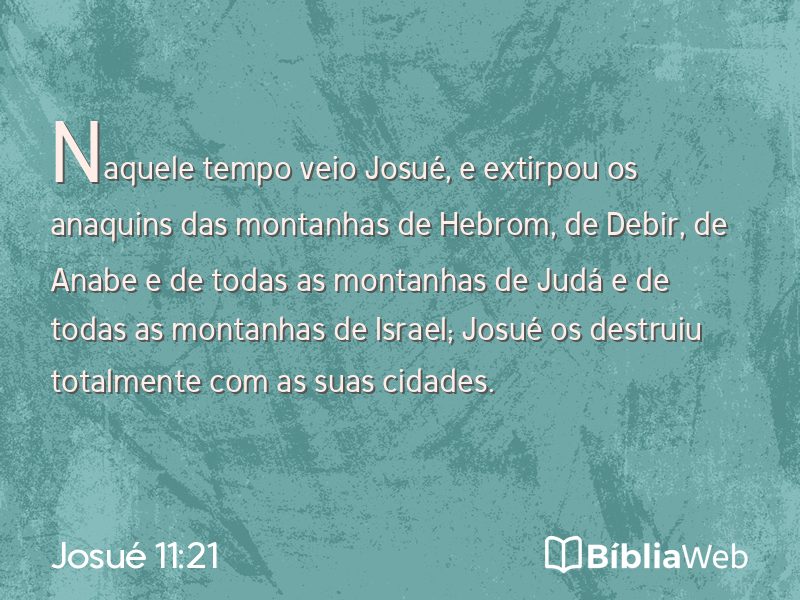 Josué 11:21 em imagem para compartilhar