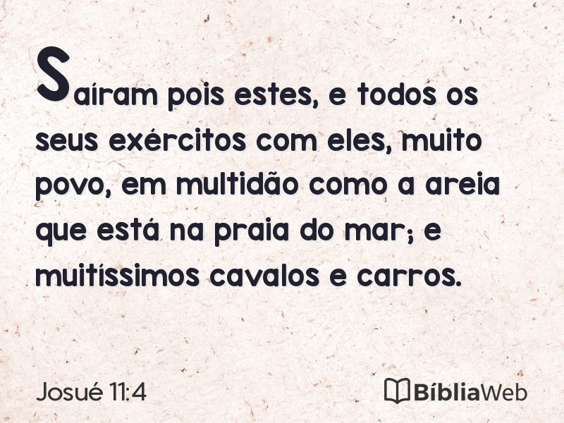 Josué 11:4 em imagem para compartilhar