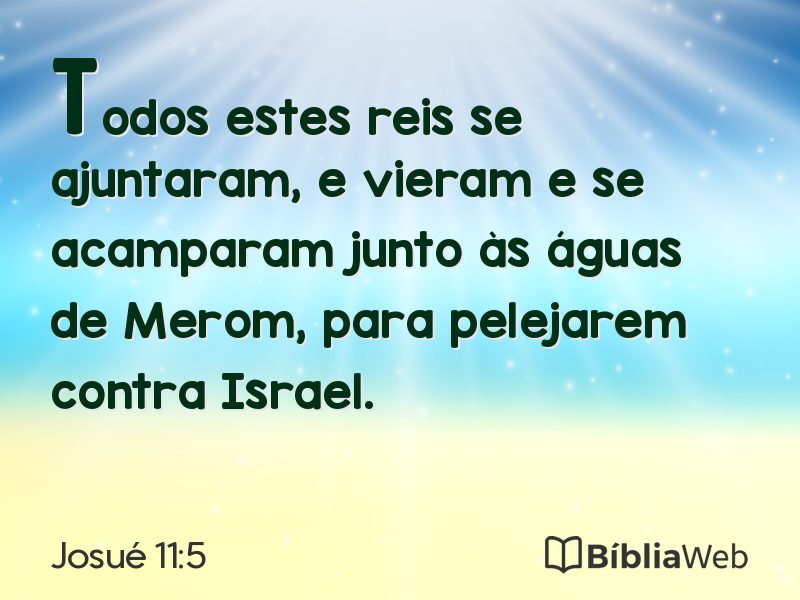 Josué 11:5 em imagem para compartilhar