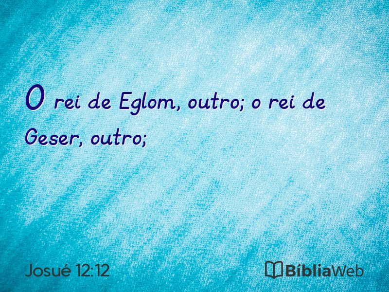 Josué 12:12 em imagem para compartilhar