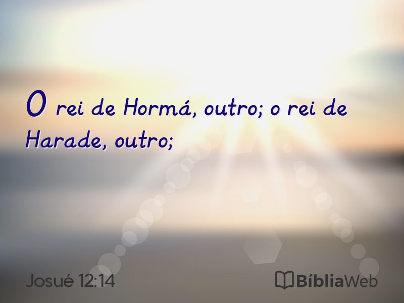 Josué 12:14 em imagem para compartilhar