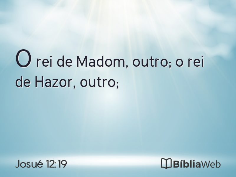 Josué 12:19 em imagem para compartilhar