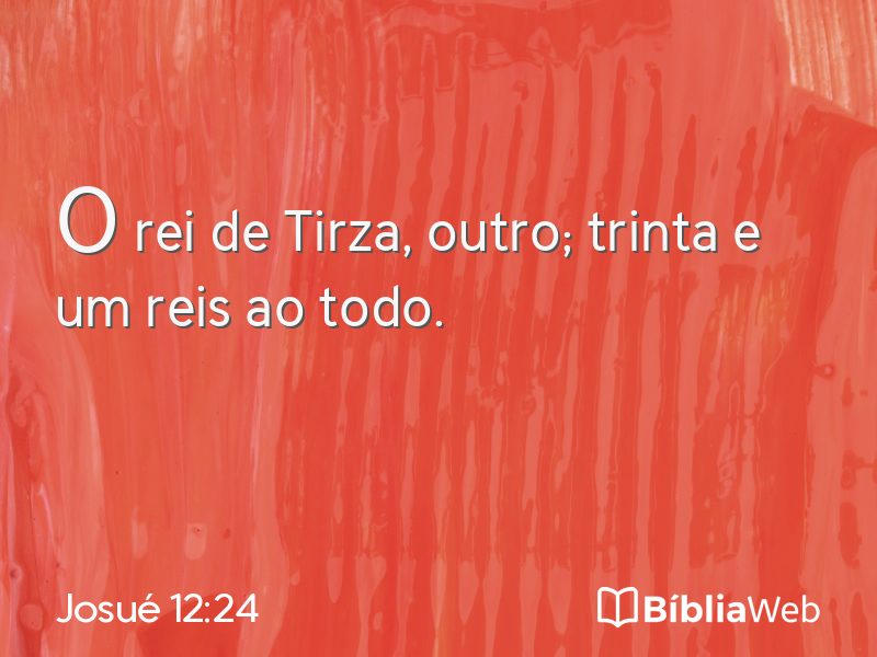 Josué 12:24 em imagem para compartilhar