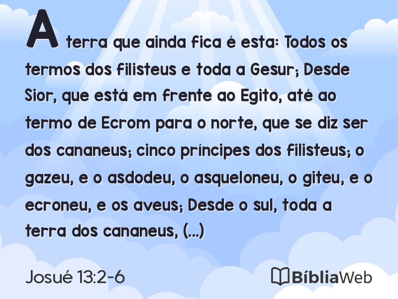 Josué 13:2-6 em imagem para compartilhar