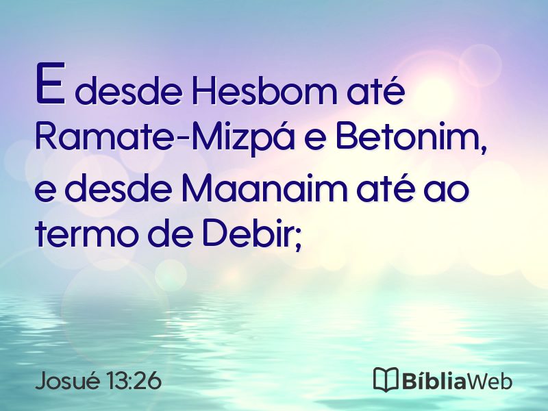 Josué 13:26 em imagem para compartilhar