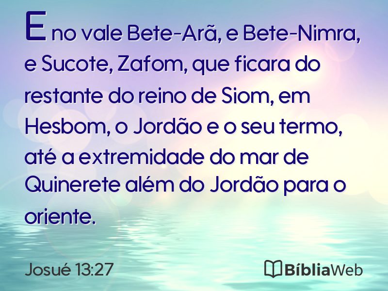 Josué 13:27 em imagem para compartilhar