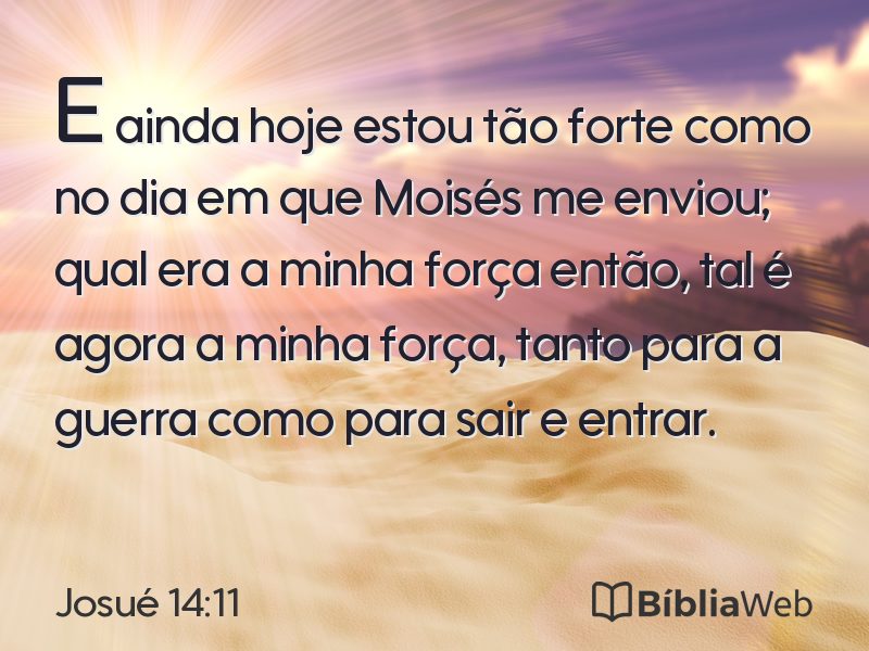 Josué 14:11 em imagem para compartilhar
